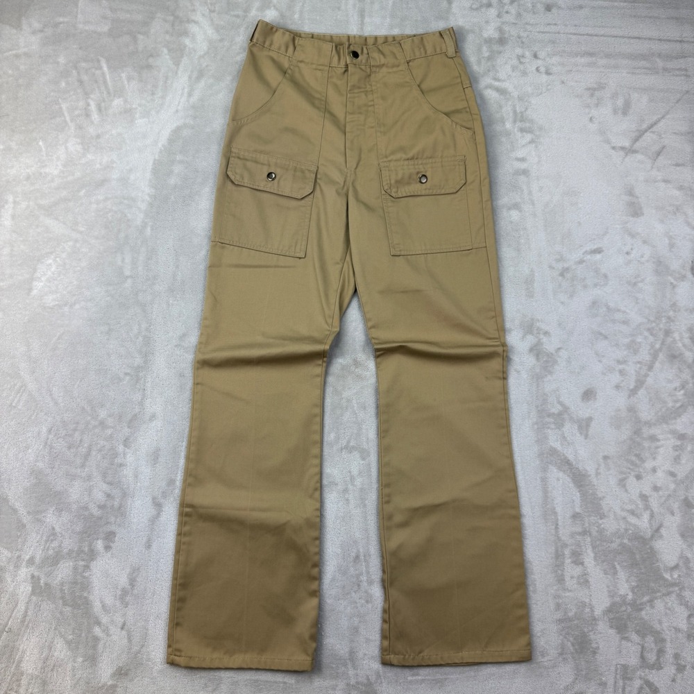 Woolrich Utility Cargo Pants‎ Womens 28x30 Tan High Rise Vintage Gorpcore Wide